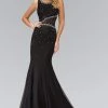Elizabeth K - GL1401 Scoop Neckline Rhinestone Embellished Gown Formal Gowns 1 Elizabeth K - GL1401 Scoop Neckline Rhinestone Embellished Gown Formal Gowns