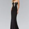 Elizabeth K - GL1402 Illusion Scoop Neckline With Sheer Back Jersey Gown 2 Elizabeth K - GL1402 Illusion Scoop Neckline With Sheer Back Jersey Gown