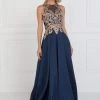 Elizabeth K - GL1520 Gilded Illusion Halter A-line Dress Formal Gowns