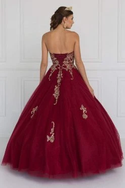 Elizabeth K - GL1560 Strapless Beaded Sweetheart Tulle Ballgown Formal Gowns 6 Elizabeth K - GL1560 Strapless Beaded Sweetheart Tulle Ballgown Formal Gowns