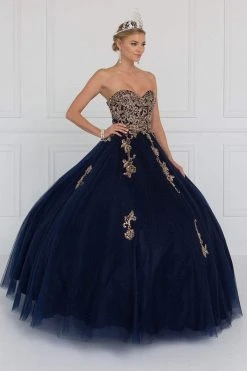 Elizabeth K - GL1560 Strapless Beaded Sweetheart Tulle Ballgown Formal Gowns 7 Elizabeth K - GL1560 Strapless Beaded Sweetheart Tulle Ballgown Formal Gowns