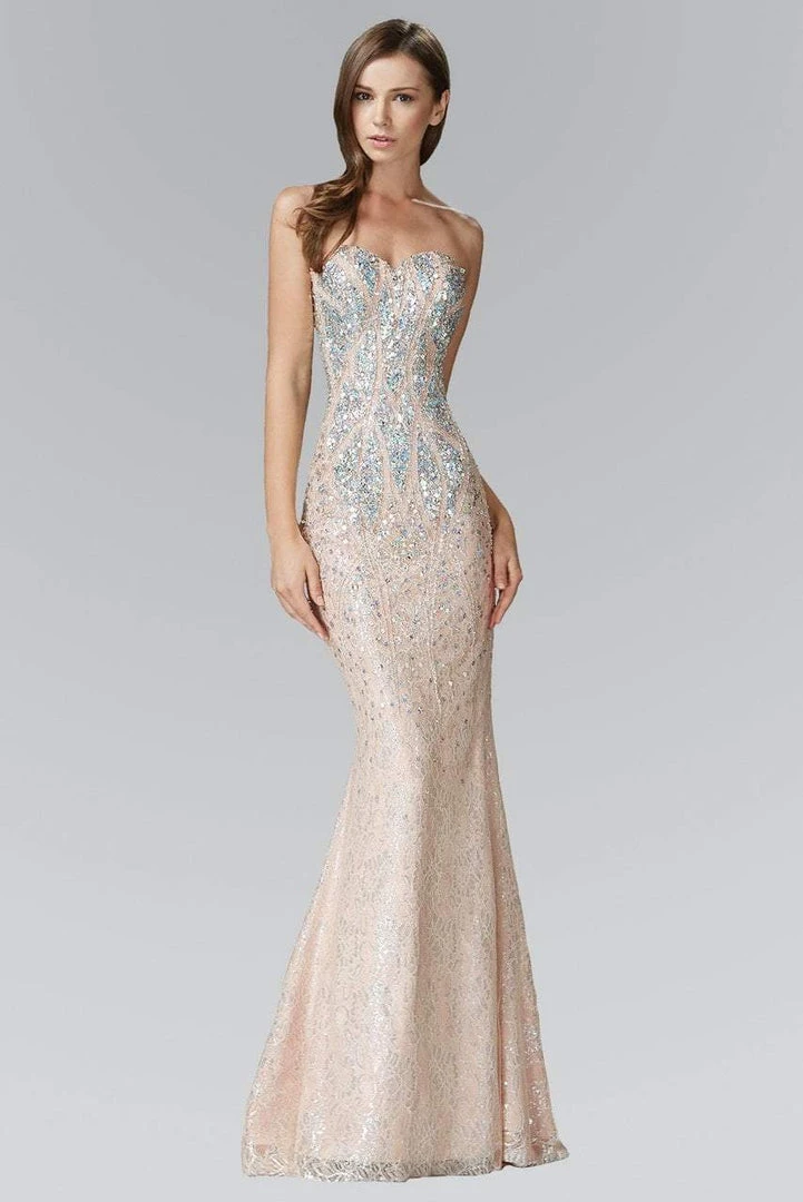Elizabeth K - GL2004 Sequined Lace Sweetheart Mermaid Gown 3 Elizabeth K - GL2004 Sequined Lace Sweetheart Mermaid Gown