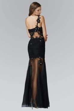 Elizabeth K - GL2012 Laced Sweetheart Tulle Trumpet Dress Formal Gowns