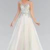 Elizabeth K - GL2017 Beaded Scoop Neck A-Line Gown