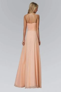 Elizabeth K - GL2027 Jewel Illusion Ornate A-Line Gown