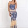 Elizabeth K - GL2055 Laced Sweetheart Mesh Gown Formal Gowns 2 Elizabeth K - GL2055 Laced Sweetheart Mesh Gown Formal Gowns