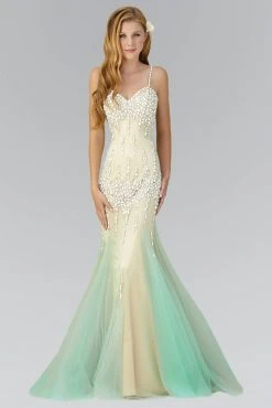 Elizabeth K - GL2081 Spaghetti Strap Sweetheart Neckline Gown