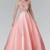 Formal Gowns Elizabeth K - GL2112 Jewel Embellished Sheer Bodice Ballgown