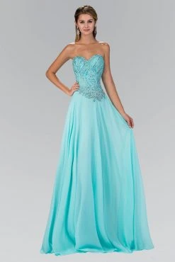 Formal Gowns Elizabeth K - GL2114 Beaded Sweetheart A-Line Dress