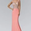 Elizabeth K - GL2128 Jewel Embellished V-Neck Gown Formal Gowns 2 Elizabeth K - GL2128 Jewel Embellished V-Neck Gown Formal Gowns