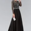Elizabeth K - GL2129 Jewel Embellished Bateau Neck Gown Formal Gowns 2 Elizabeth K - GL2129 Jewel Embellished Bateau Neck Gown Formal Gowns