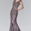Elizabeth K - GL2140 Laced Scoop Neck Mermaid Gown Formal Gowns