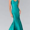 Formal Gowns Elizabeth K - GL2212 Sleek V-Neck Mikado Trumpet Gown 1 Formal Gowns Elizabeth K - GL2212 Sleek V-Neck Mikado Trumpet Gown