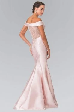 Elizabeth K - GL2213 Laced Off-Shoulder Mikado Mermaid Dress Formal Gowns 10 Elizabeth K - GL2213 Laced Off-Shoulder Mikado Mermaid Dress Formal Gowns