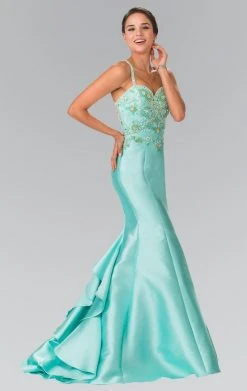 Elizabeth K - GL2214 Beaded Sweetheart Trumpet Gown Formal Gowns