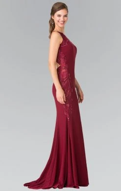 Formal Gowns Elizabeth K - GL2222 Embellished Scoop Neck Jersey Sheath Dress 11 Formal Gowns Elizabeth K - GL2222 Embellished Scoop Neck Jersey Sheath Dress