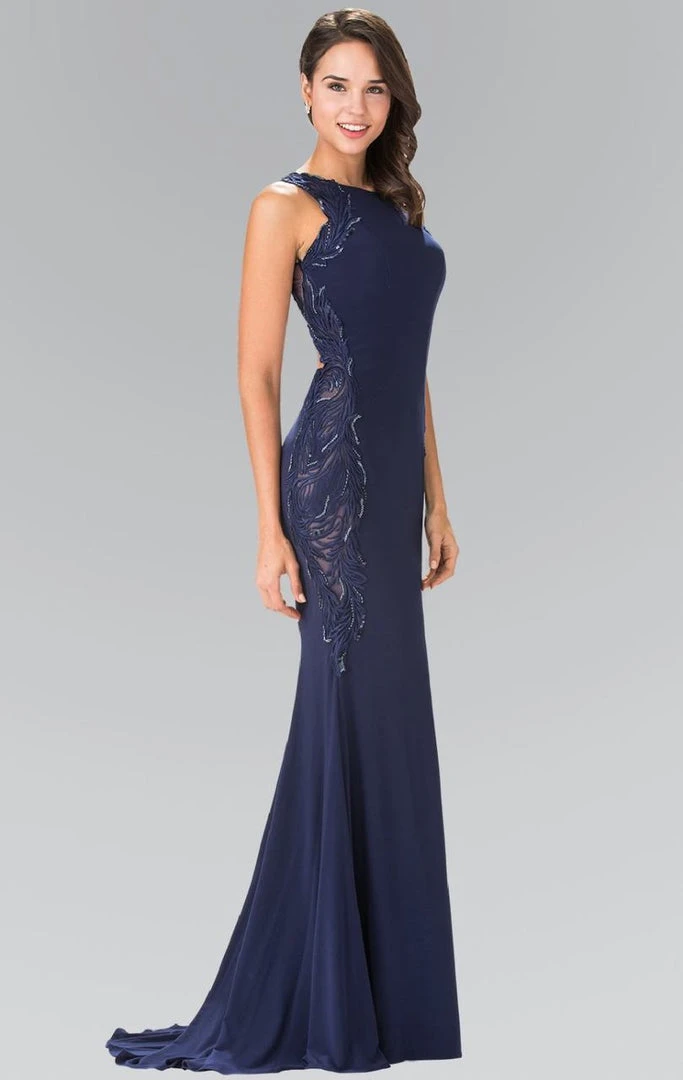 Formal Gowns Elizabeth K - GL2222 Embellished Scoop Neck Jersey Sheath Dress 7 Formal Gowns Elizabeth K - GL2222 Embellished Scoop Neck Jersey Sheath Dress