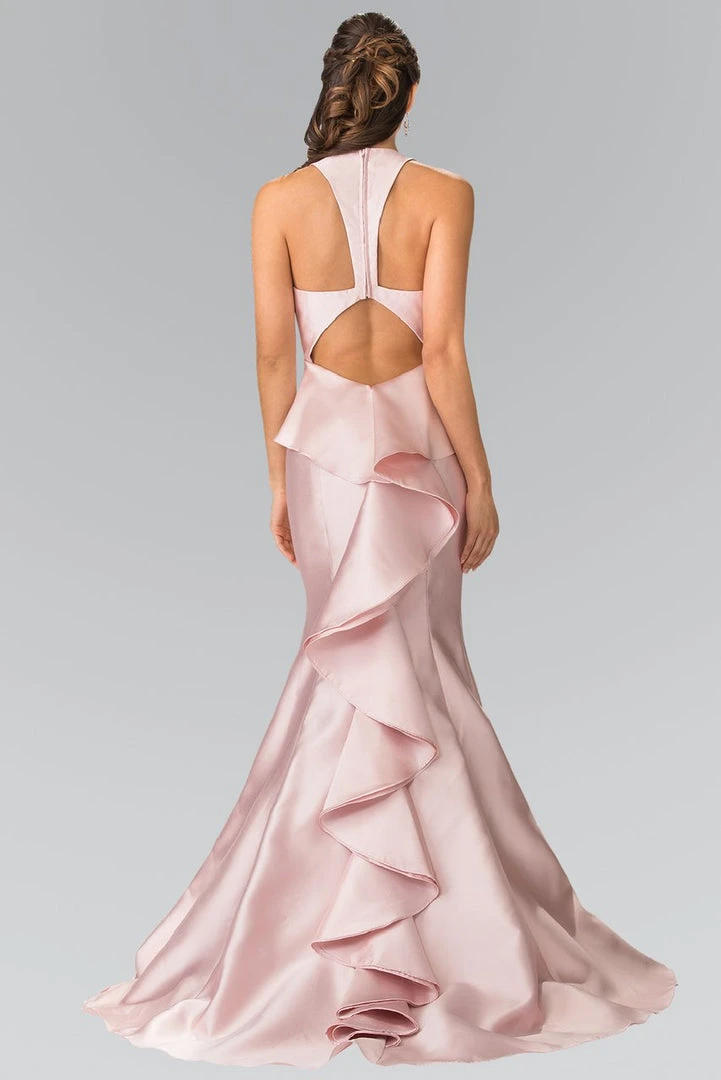 Formal Gowns Elizabeth K - GL2224 Chic V-Neck Mikado Mermaid Dress 4 Formal Gowns Elizabeth K - GL2224 Chic V-Neck Mikado Mermaid Dress