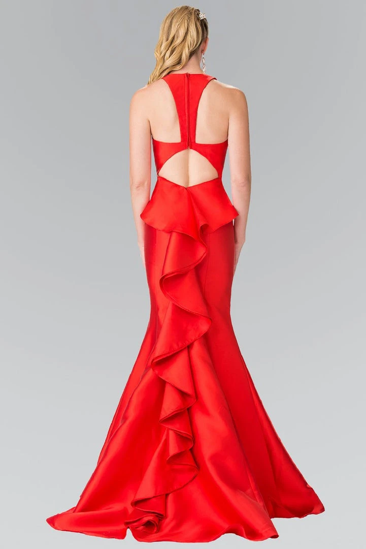 Formal Gowns Elizabeth K - GL2224 Chic V-Neck Mikado Mermaid Dress 10 Formal Gowns Elizabeth K - GL2224 Chic V-Neck Mikado Mermaid Dress