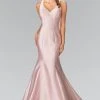 Formal Gowns Elizabeth K - GL2224 Chic V-Neck Mikado Mermaid Dress 2 Formal Gowns Elizabeth K - GL2224 Chic V-Neck Mikado Mermaid Dress