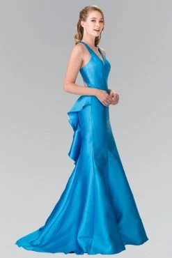 Formal Gowns Elizabeth K - GL2224 Chic V-Neck Mikado Mermaid Dress 20 Formal Gowns Elizabeth K - GL2224 Chic V-Neck Mikado Mermaid Dress
