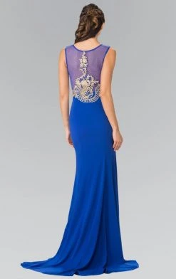 Formal Gowns Elizabeth K - GL2230 Embroidered Bateau Neck Jersey Trumpet Dress 15 Formal Gowns Elizabeth K - GL2230 Embroidered Bateau Neck Jersey Trumpet Dress