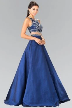 Formal Gowns Elizabeth K - GL2250 Two-Piece Sequined Long Gown