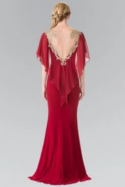 Elizabeth K - GL2254 Caped Long Dress