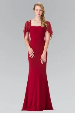 Elizabeth K - GL2254 Caped Long Dress