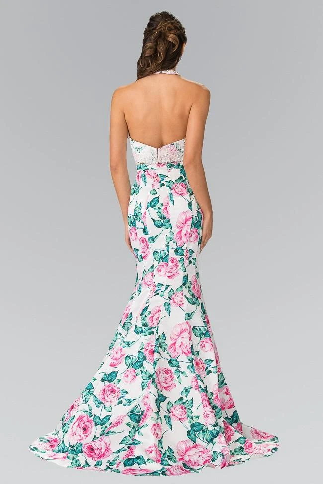 Elizabeth K - GL2259 Two-Piece Halter Mermaid Gown Formal Gowns 6 Elizabeth K - GL2259 Two-Piece Halter Mermaid Gown Formal Gowns