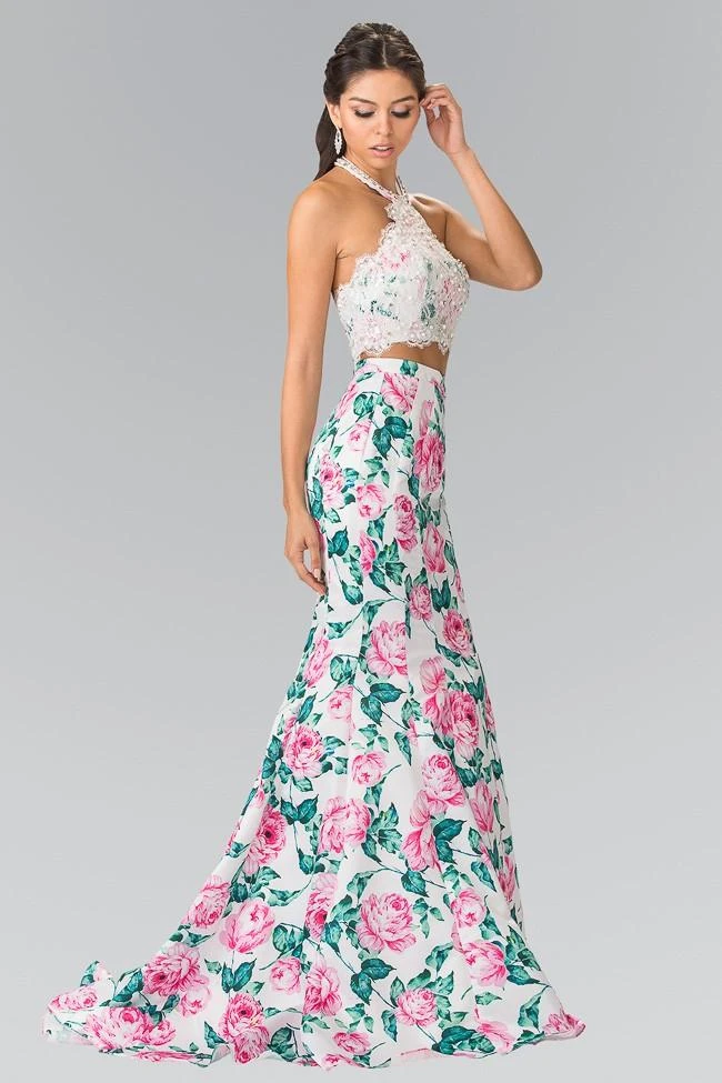 Elizabeth K - GL2259 Two-Piece Halter Mermaid Gown Formal Gowns 5 Elizabeth K - GL2259 Two-Piece Halter Mermaid Gown Formal Gowns