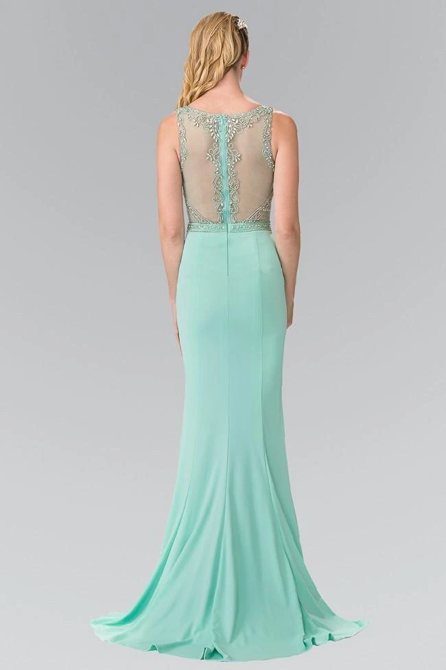 Formal Gowns Elizabeth K - GL2267 Sleeveless Beaded Long Dress 4 Formal Gowns Elizabeth K - GL2267 Sleeveless Beaded Long Dress