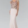 Formal Gowns Elizabeth K - GL2270 Embroidered V Neck Long Dress 1 Formal Gowns Elizabeth K - GL2270 Embroidered V Neck Long Dress