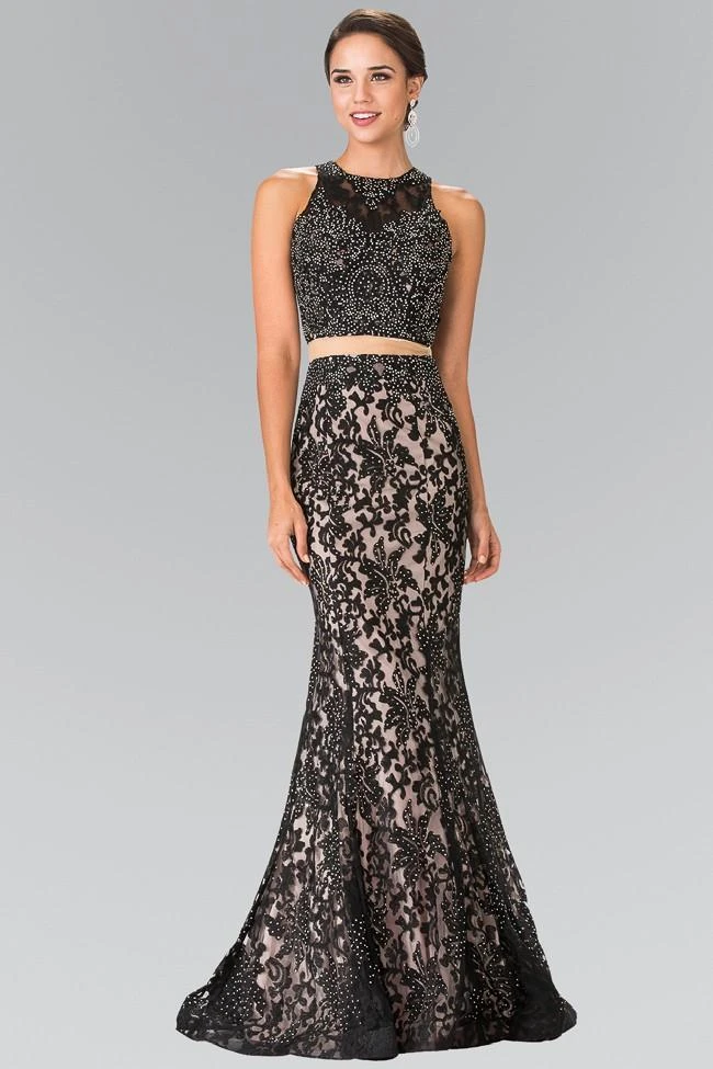 Elizabeth K - GL2271 Two-Piece Lace Long Dress 3 Elizabeth K - GL2271 Two-Piece Lace Long Dress