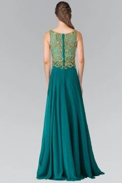 Elizabeth K - GL2274 Embellished Sleeveless Long Dress Formal Gowns