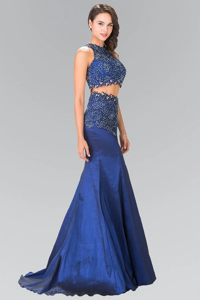 Formal Gowns Elizabeth K - GL2291 Two-Piece Sequined Trumpet Gown 5 Formal Gowns Elizabeth K - GL2291 Two-Piece Sequined Trumpet Gown