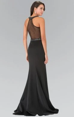 Elizabeth K - GL2303 Sleeveless Halter Long Dress