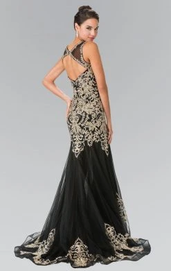Elizabeth K - GL2307 Beaded Long Mermaid Gown Formal Gowns