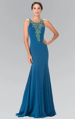 Formal Gowns Elizabeth K - GL2310 Sleeveless Scoop Long Dress 8 Formal Gowns Elizabeth K - GL2310 Sleeveless Scoop Long Dress