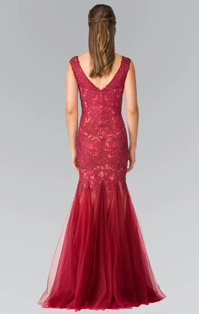 Elizabeth K - GL2319 Sleeveless Beaded Mermaid Gown Formal Gowns 5 Elizabeth K - GL2319 Sleeveless Beaded Mermaid Gown Formal Gowns