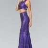 Formal Gowns Elizabeth K - GL2333 Mock Two-Piece Sequined Sheath Gown 2 Formal Gowns Elizabeth K - GL2333 Mock Two-Piece Sequined Sheath Gown