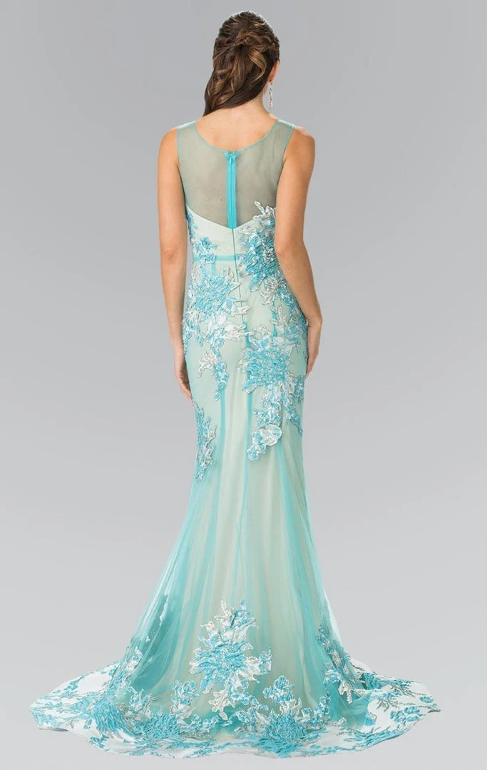 Elizabeth K - GL2335 Beaded Trumpet Gown Formal Gowns 4 Elizabeth K - GL2335 Beaded Trumpet Gown Formal Gowns