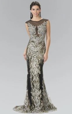 Formal Gowns Elizabeth K - GL2336 Sleeveless Beaded Long Dress