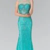 Elizabeth K - GL2337 Embellished Sleeveless Long Dress Formal Gowns