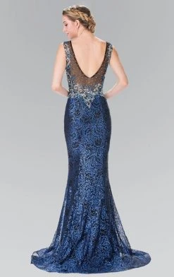 Elizabeth K - GL2341 Sleeveless Beaded Long Dress