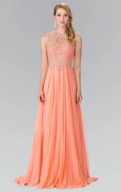 Formal Gowns Elizabeth K - GL2343 Embellished Sleeveless Long Dress