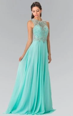 Formal Gowns Elizabeth K - GL2343 Embellished Sleeveless Long Dress