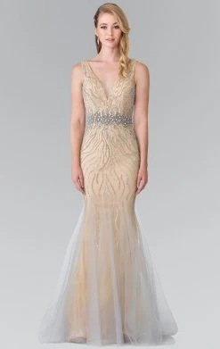 Elizabeth K - GL2344 V-Neck Mermaid Gown