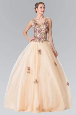 Elizabeth K - GL2346 Floral Embroidery Ballgown