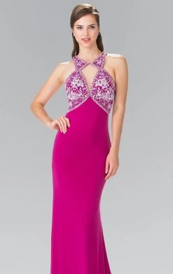 Formal Gowns Elizabeth K - GL2355 Halter Cut Outs Long Gown